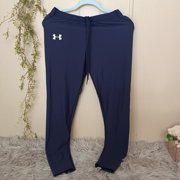 Under Armour Athletic Pants Men's Navy Size L - Picture 1 of 5